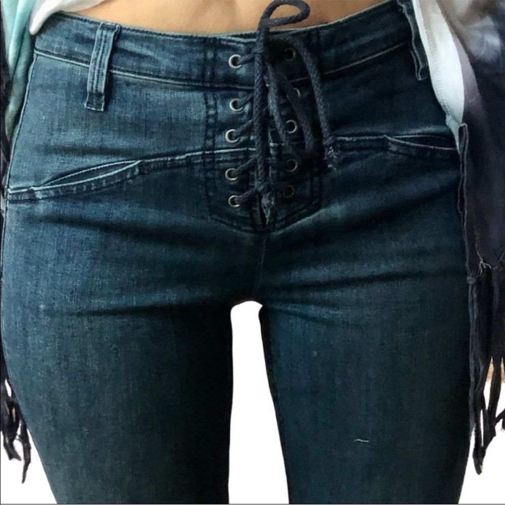 We The Free Tie Front Enclosure Jeans S : 26 - Picture 6 of 9